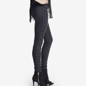 Express Lace Up Legging Jeans